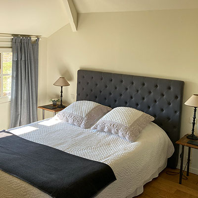 Chambre double avec lit queen size à La Grande Baie